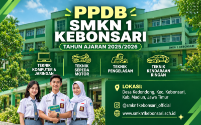 PPDB SMKN 1 Kebonsari Tahun 2026 Resmi Dibuka!